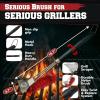 imageKITCHEN PERFECTION Brass GrillSaver  Safe BBQ Grill Brush with Replaceable Cleaning Head HeavyDuty Grill Cleaner wScraper for Porcelain ampamp Ceramic Grates Includes Magnetic Hanger ampamp Bottle Opener3 Grillsaver  Nylon