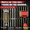 imageKITCHEN PERFECTION Brass GrillSaver  Safe BBQ Grill Brush with Replaceable Cleaning Head HeavyDuty Grill Cleaner wScraper for Porcelain ampamp Ceramic Grates Includes Magnetic Hanger ampamp Bottle Opener2 Grillsaver  Brass