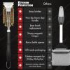 imageKITCHEN PERFECTION Brass GrillSaver  Safe BBQ Grill Brush with Replaceable Cleaning Head HeavyDuty Grill Cleaner wScraper for Porcelain ampamp Ceramic Grates Includes Magnetic Hanger ampamp Bottle Opener2 Grillsaver  Brass