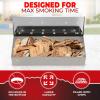 imageKITCHEN PERFECTION Smoker Box For Gas Grill  Bbq Wood Chip Smoker Box PreFilled with Cherry Wood Chips Adds Delicious Smokey Flavor on Propane amp Pellet Grill
