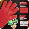imageKITCHEN PERFECTION Silicone Smoker Oven Gloves Extreme Heat Resistant BBQ Gloves Handle Hot Food Right on Your Smoker Grill Fryer PitWaterproof Oven Mitts Grill Gloves Superior Value Set3 BonusesChili Red