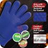 imageKITCHEN PERFECTION Silicone Smoker Oven Gloves Extreme Heat Resistant BBQ Gloves Handle Hot Food Right on Your Smoker Grill Fryer PitWaterproof Oven Mitts Grill Gloves Superior Value Set3 BonusesHeritage Blue